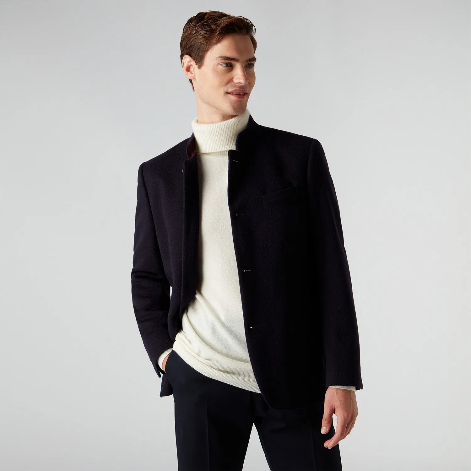 James Bond Cashmere Roll Neck Sweater - Moonraker Edition - By N. Peal