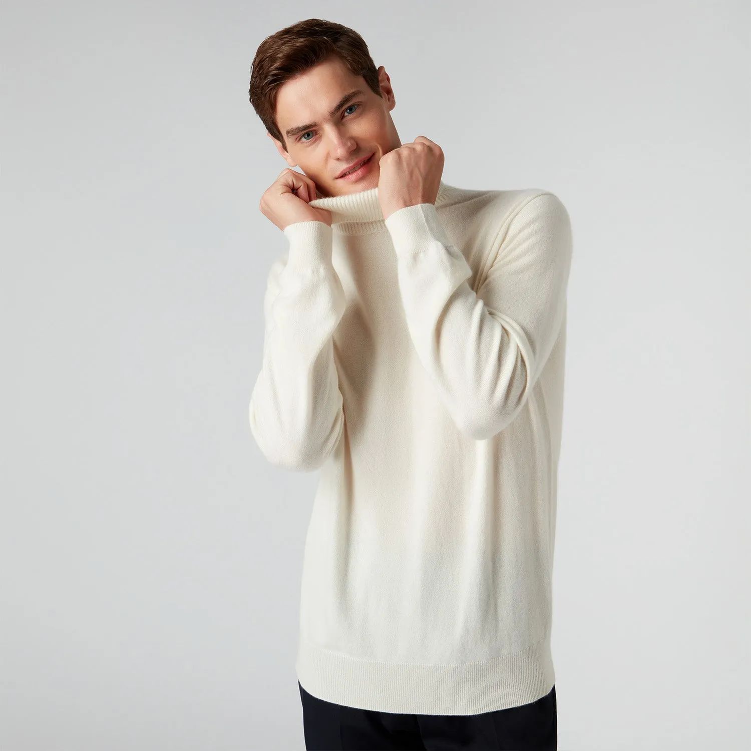 James Bond Cashmere Roll Neck Sweater - Moonraker Edition - By N. Peal
