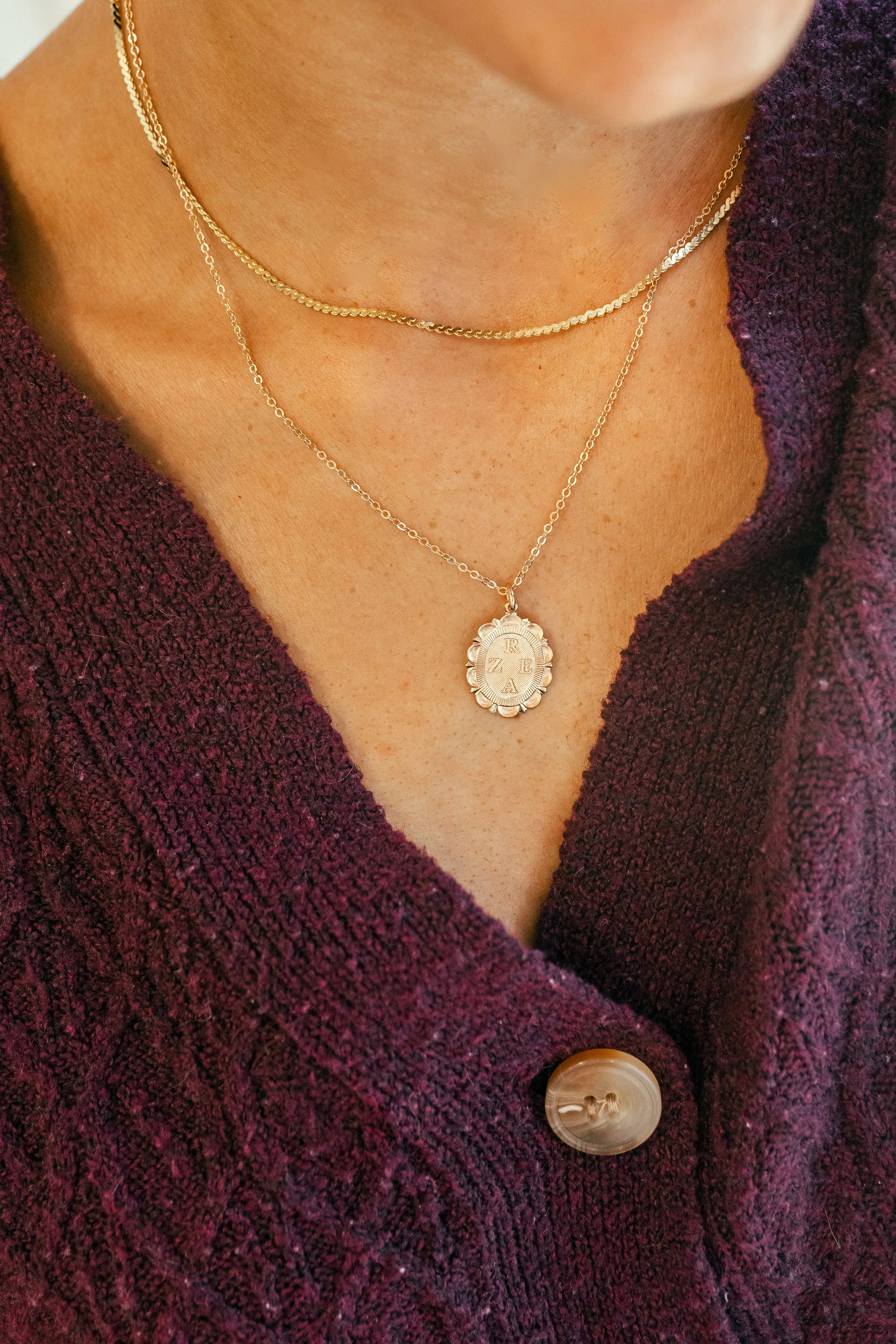 je-ta'ime layering chain { gold vermeil }