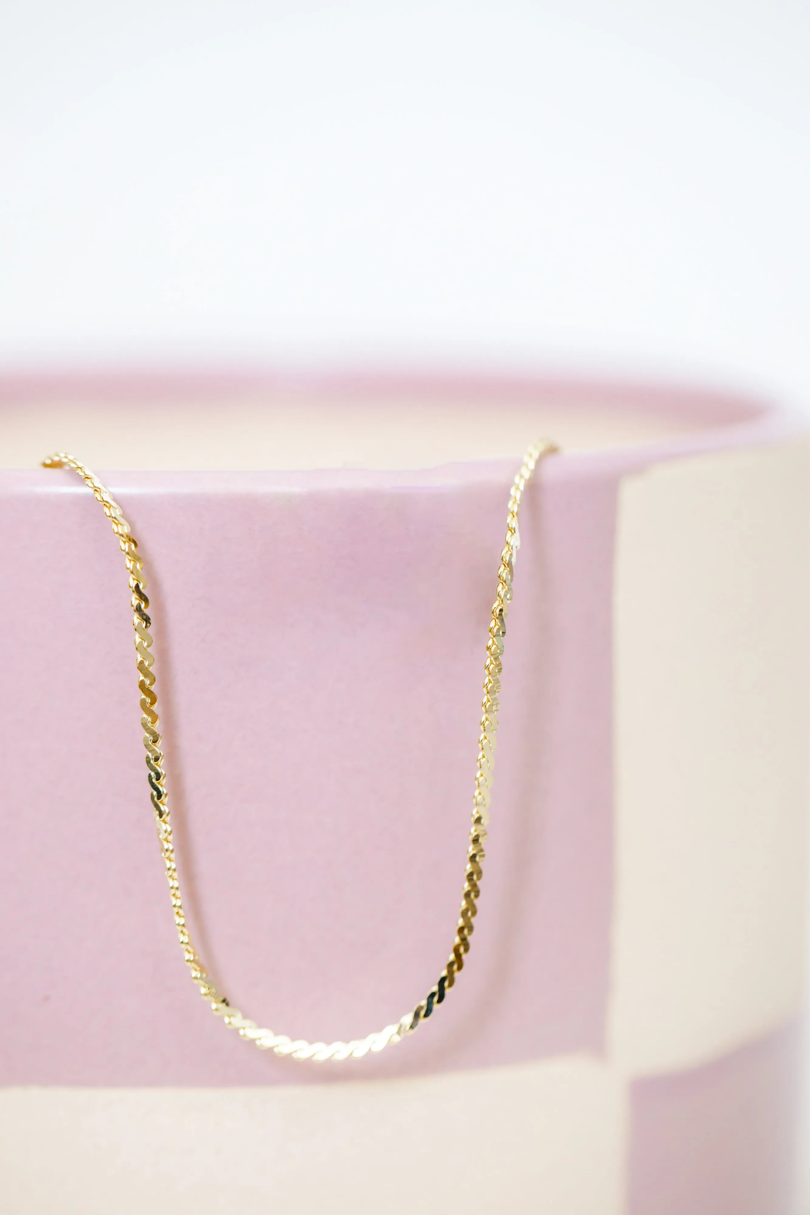 je-ta'ime layering chain { gold vermeil }
