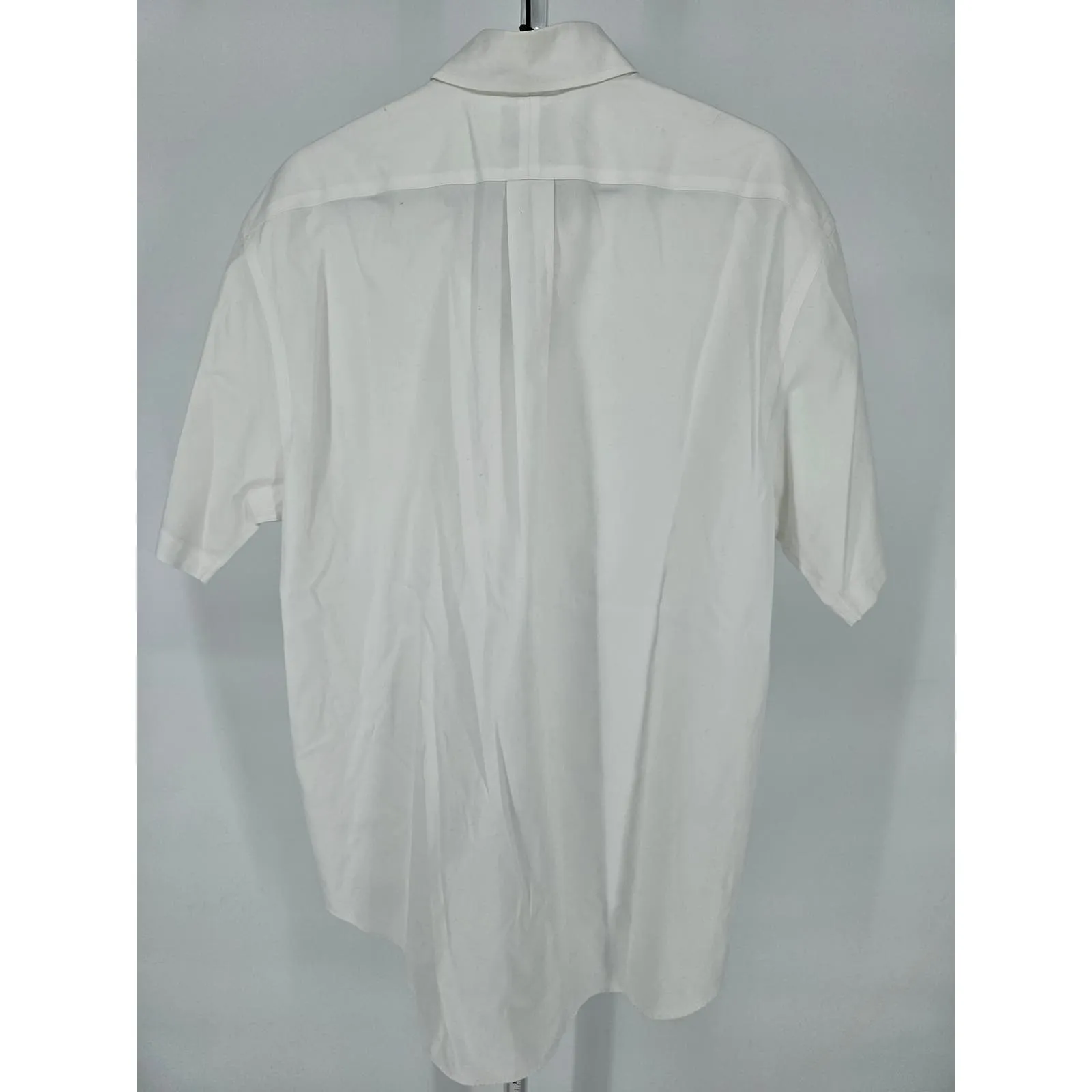 Jos A Bank Mens Sz 15 1/2 Short Sleeve Dress Shirt White Travelers Collection