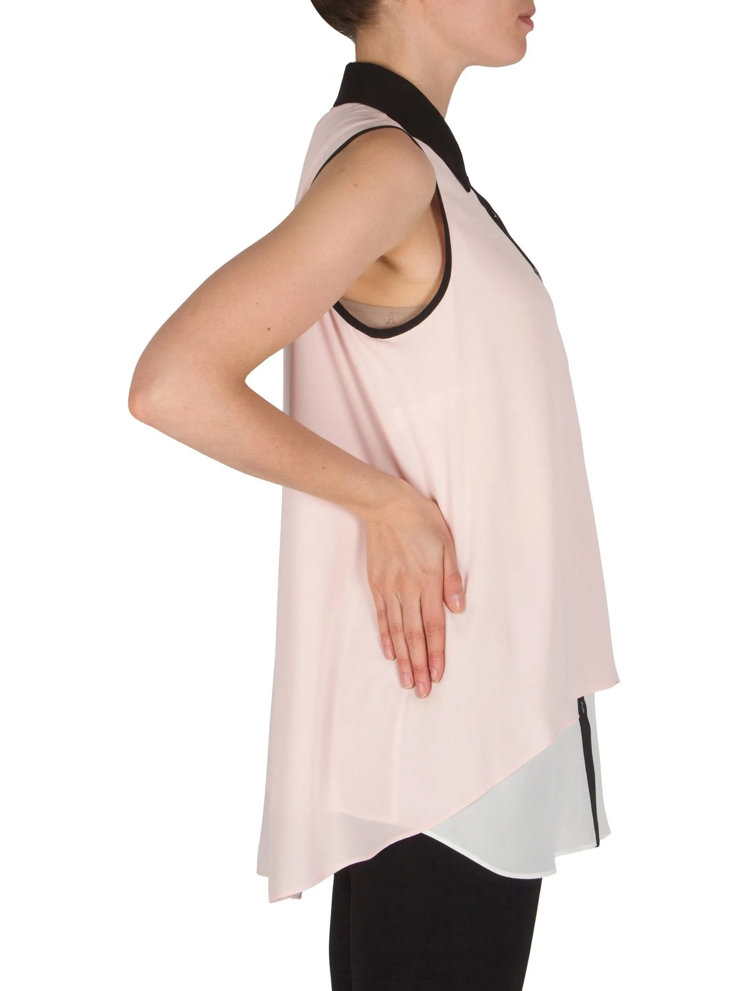 Joseph Ribkoff Sleeveless Two Layers Top
