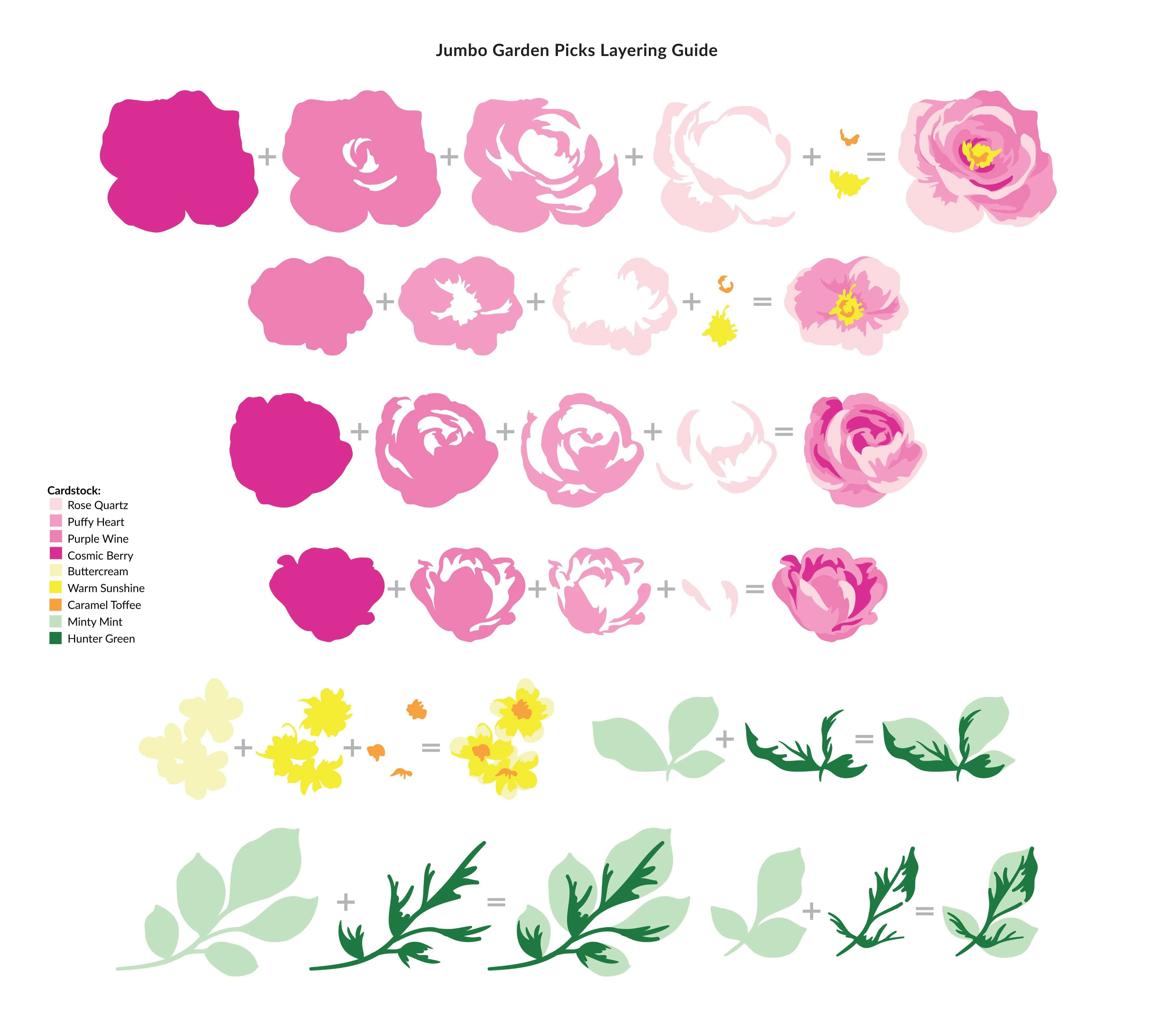 Jumbo Garden Picks Layering Die Set