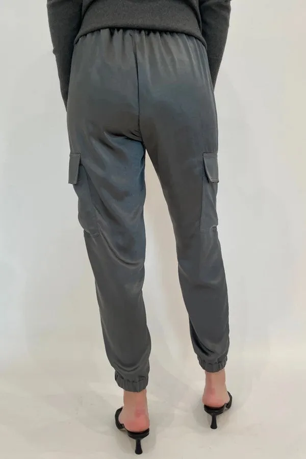 Juno Satin Cargo Pant