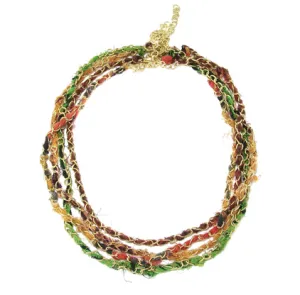 Kantha Multi-Strand Layering Necklace