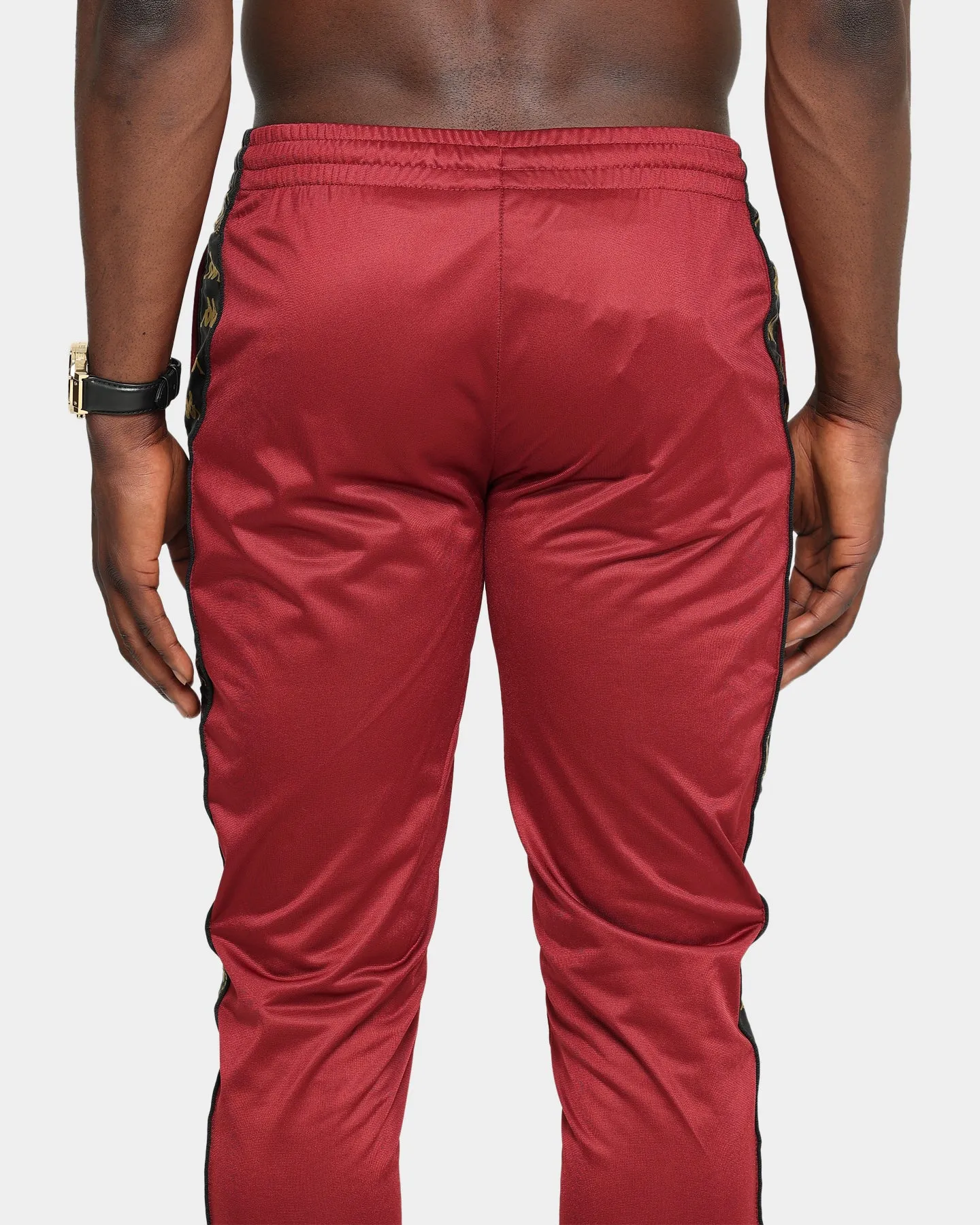 Kappa Kappa x Culture Kings Authentic Karmine Trackpant Burgundy/Gold