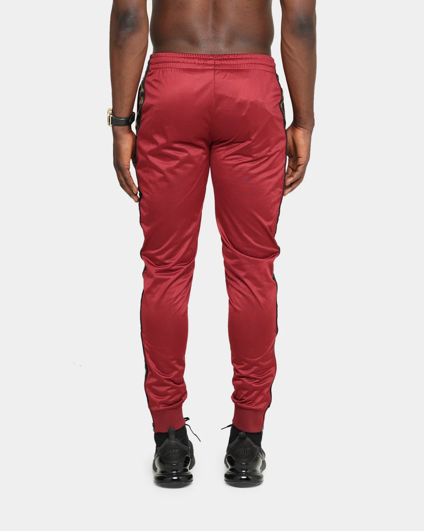Kappa Kappa x Culture Kings Authentic Karmine Trackpant Burgundy/Gold