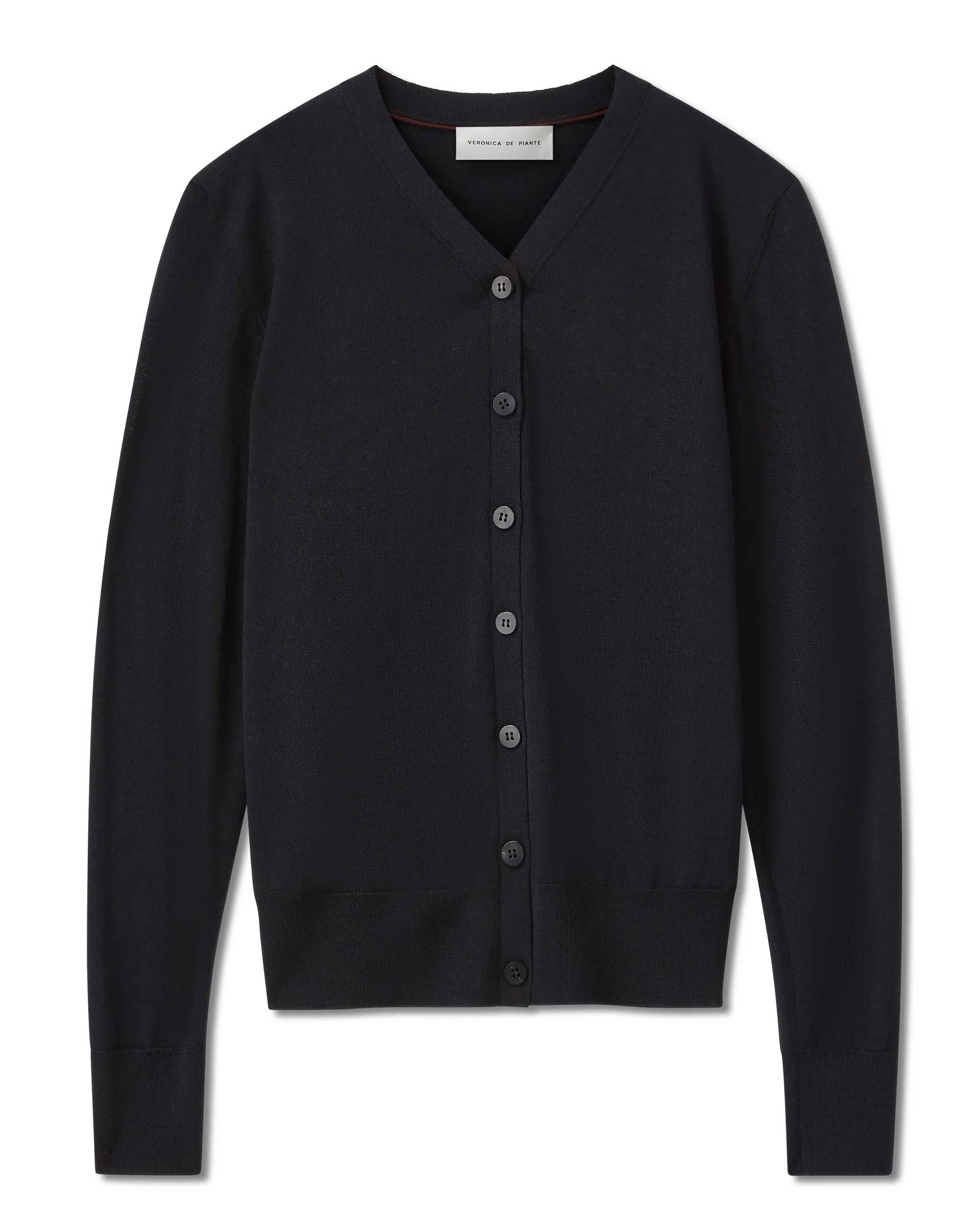 Katie Cardigan in Merino Wool, Black