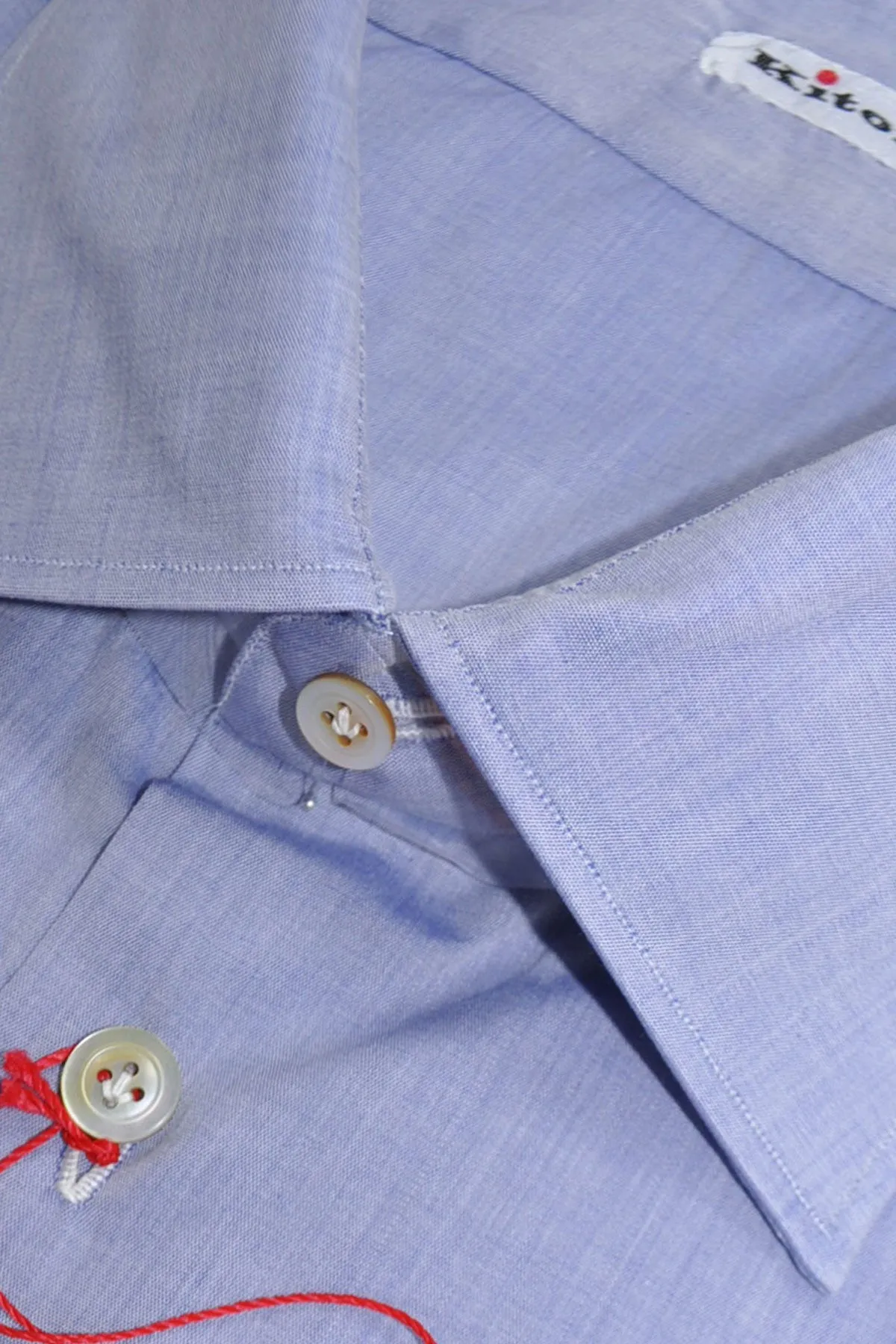 Kiton Shirt Blue Lavender 38 - 15 SALE