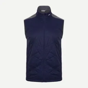 KJUS Men's Retention Vest in Atlanta Blue - Steel Grey