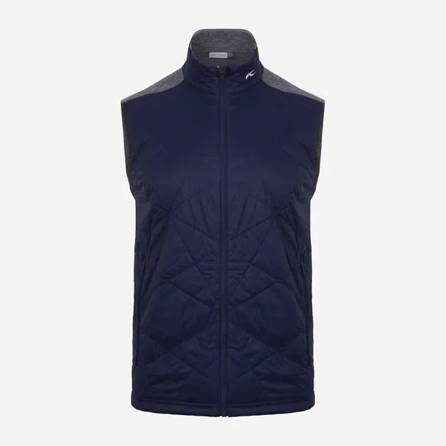KJUS Men's Retention Vest in Atlanta Blue - Steel Grey