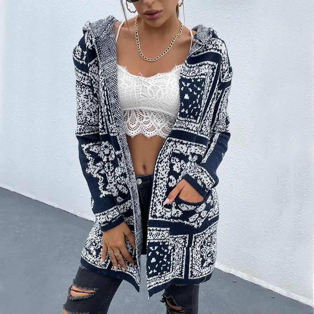 Knitted Sweater Long Cardigan Women Wholesale