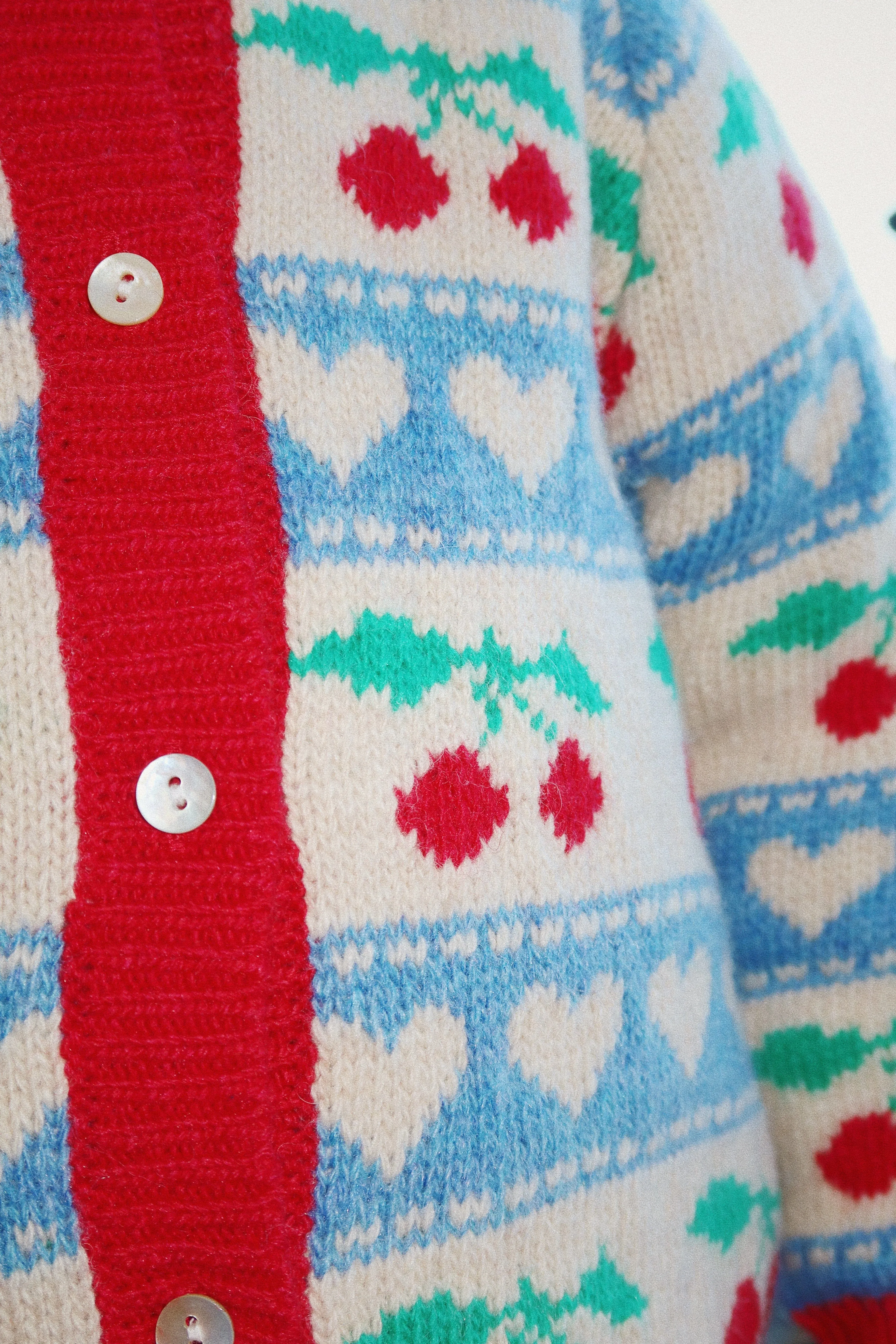 Konges Sløjd - Belou Knit Cardigan - Cherry Stripe