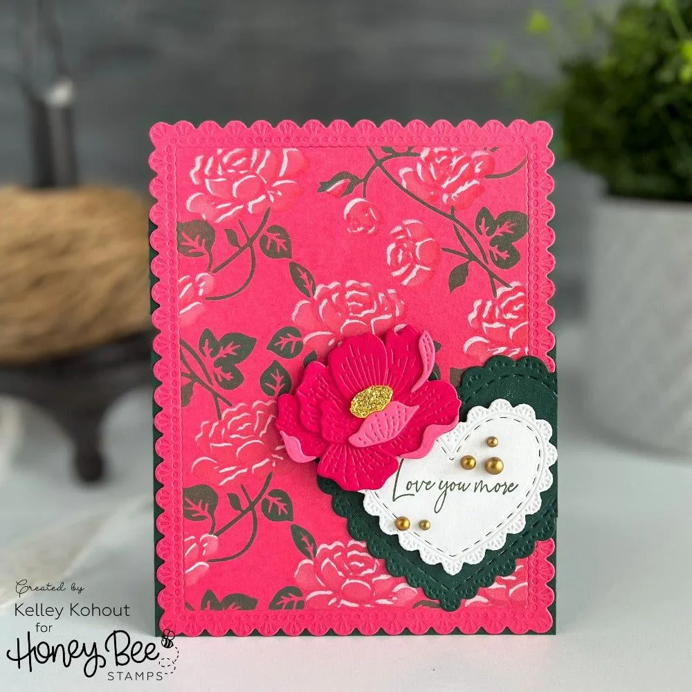 Lace Heart Layering Frames - Honey Cuts
