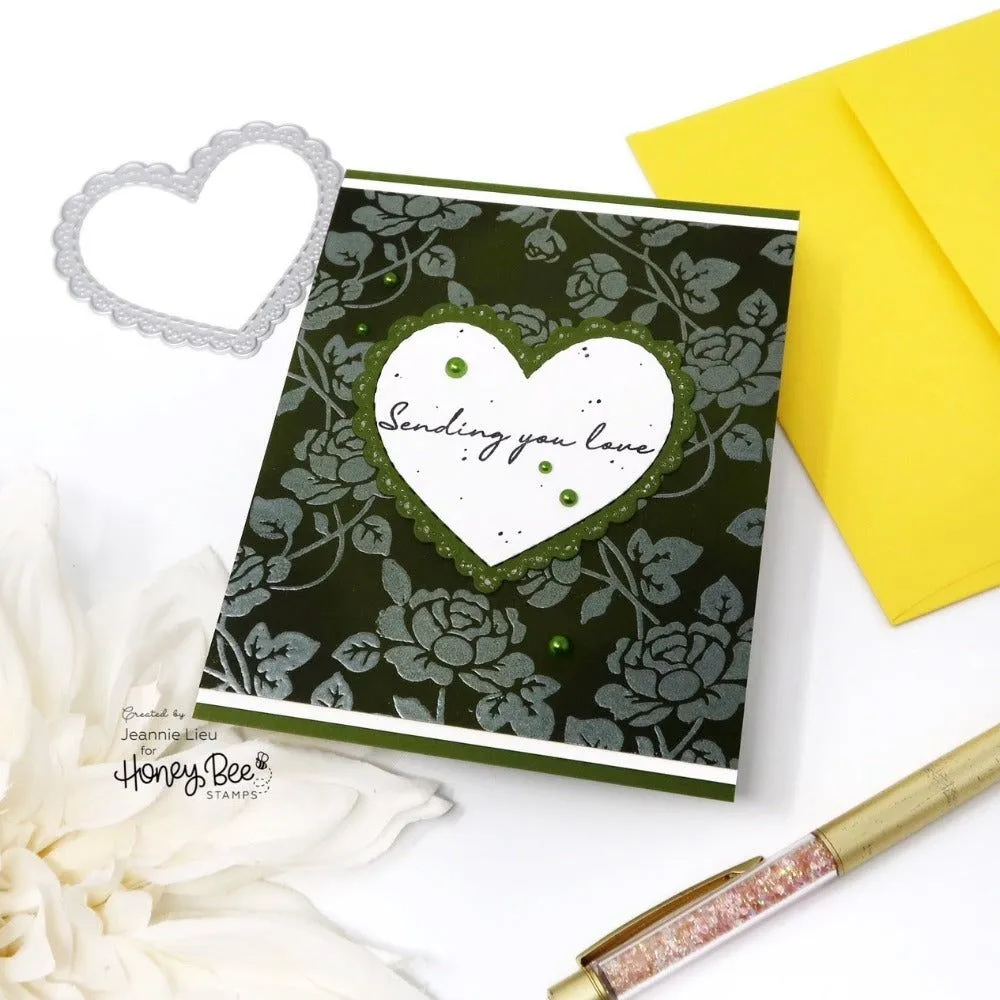 Lace Heart Layering Frames - Honey Cuts