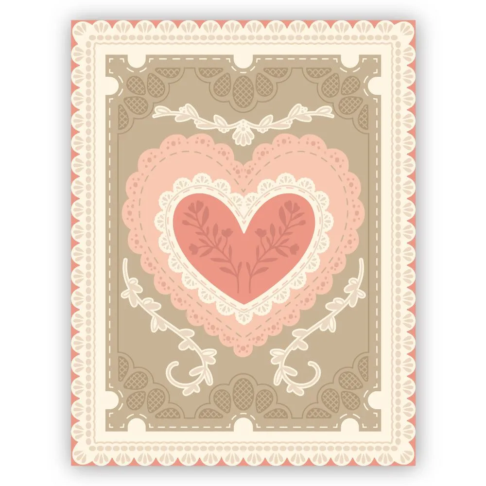 Lace Heart Layering Frames - Honey Cuts