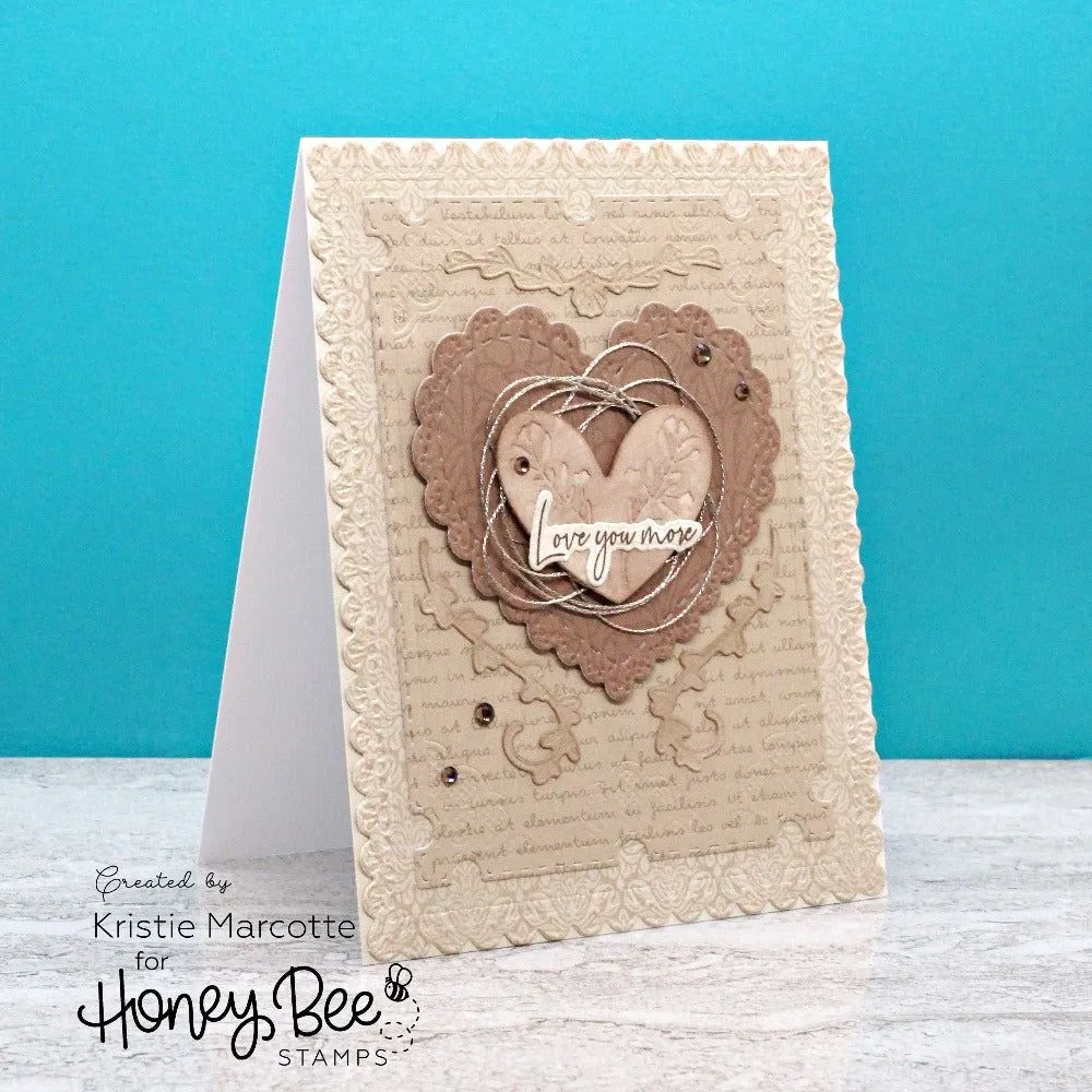 Lace Heart Layering Frames - Honey Cuts