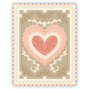 Lace Heart Layering Frames - Honey Cuts