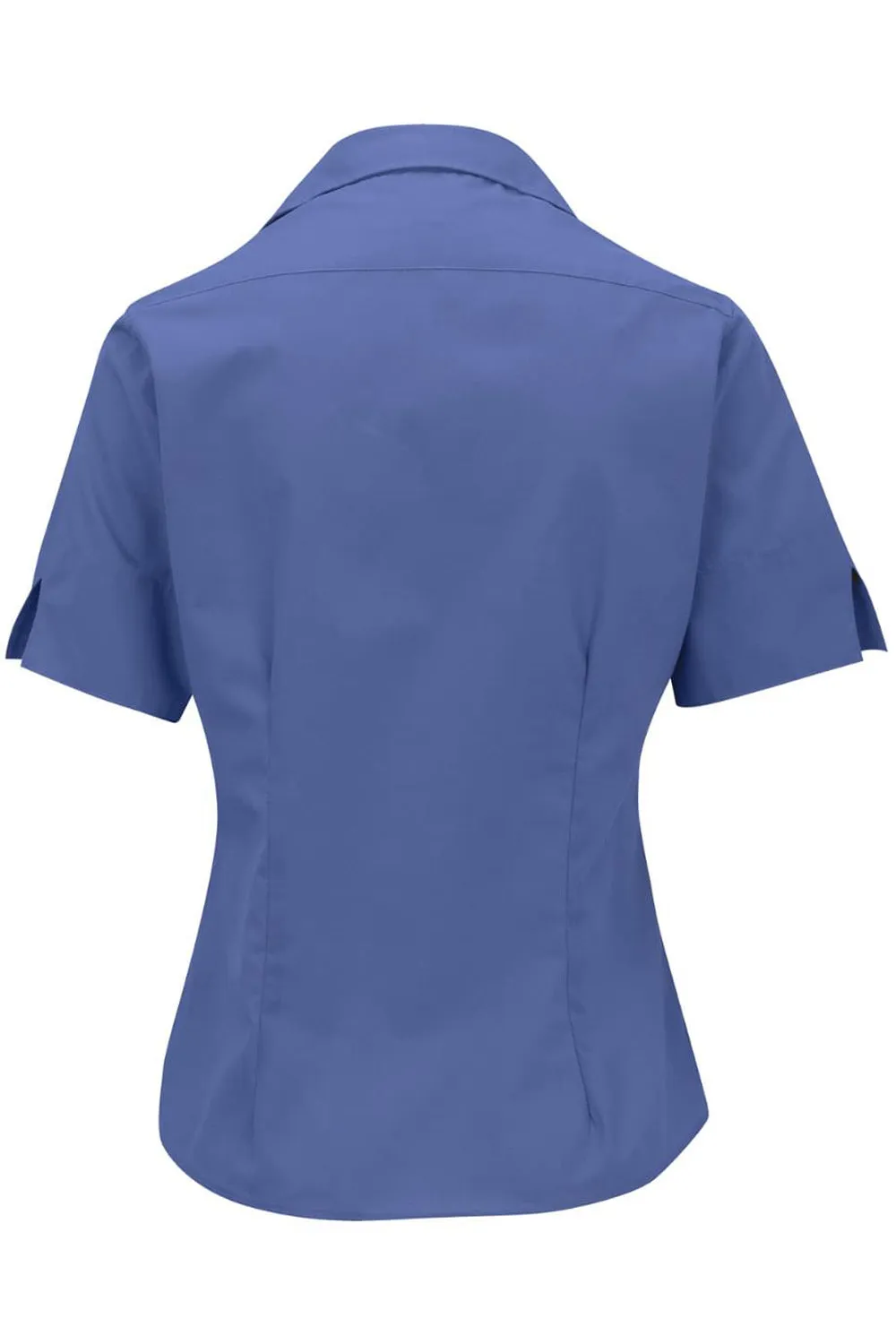 Ladies' Short Sleeve Poplin - French Blue