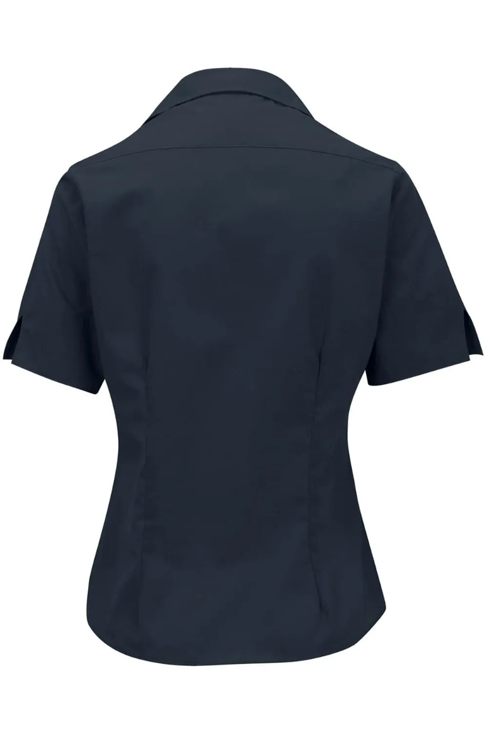 Ladies' Short Sleeve Poplin - Navy