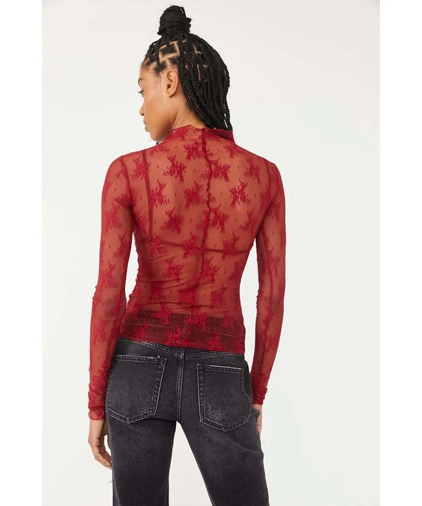 Lady Lux Layering Top Holly Berry