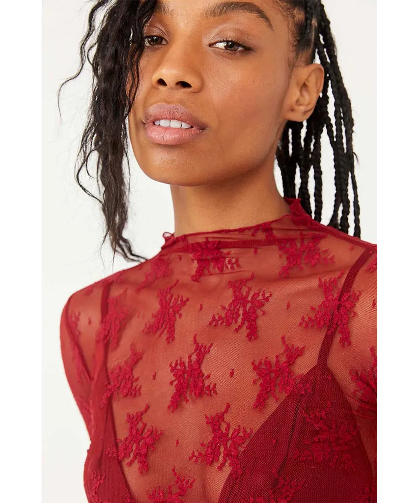Lady Lux Layering Top Holly Berry
