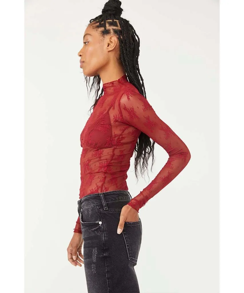 Lady Lux Layering Top Holly Berry