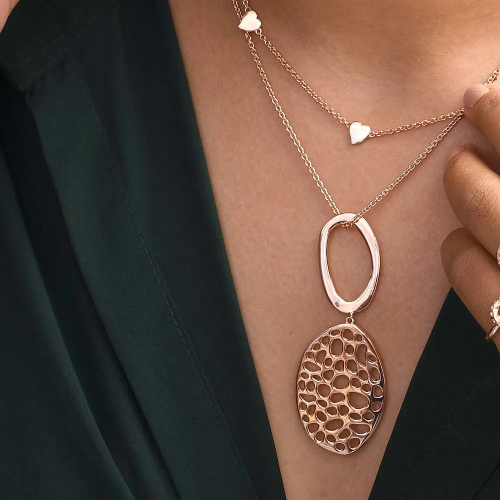 Lattice Double Link Necklace