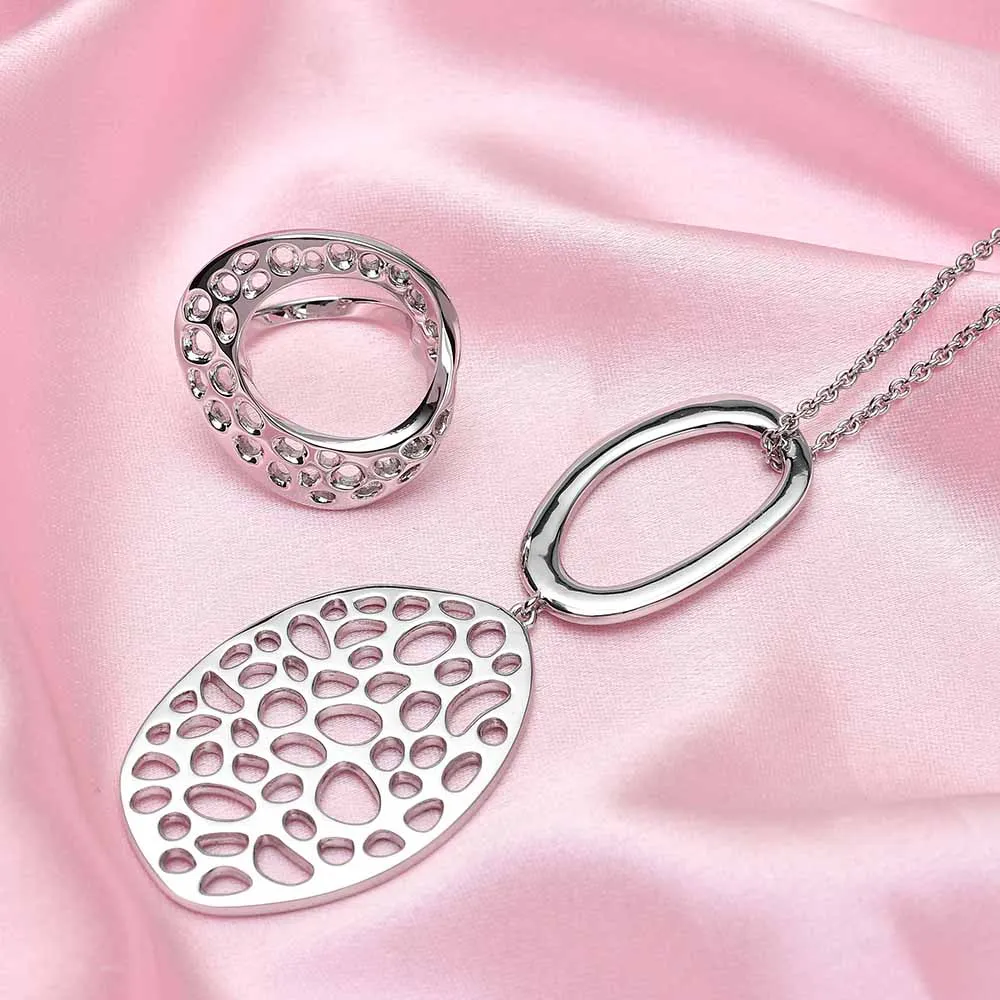 Lattice Double Link Necklace