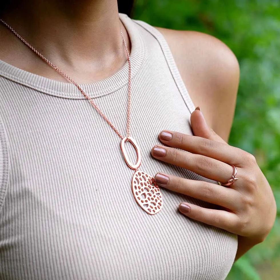 Lattice Double Link Necklace