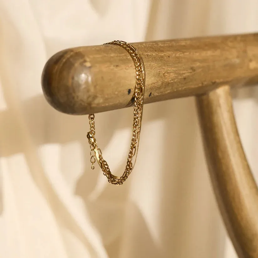 Laura Triple Chain Bracelet