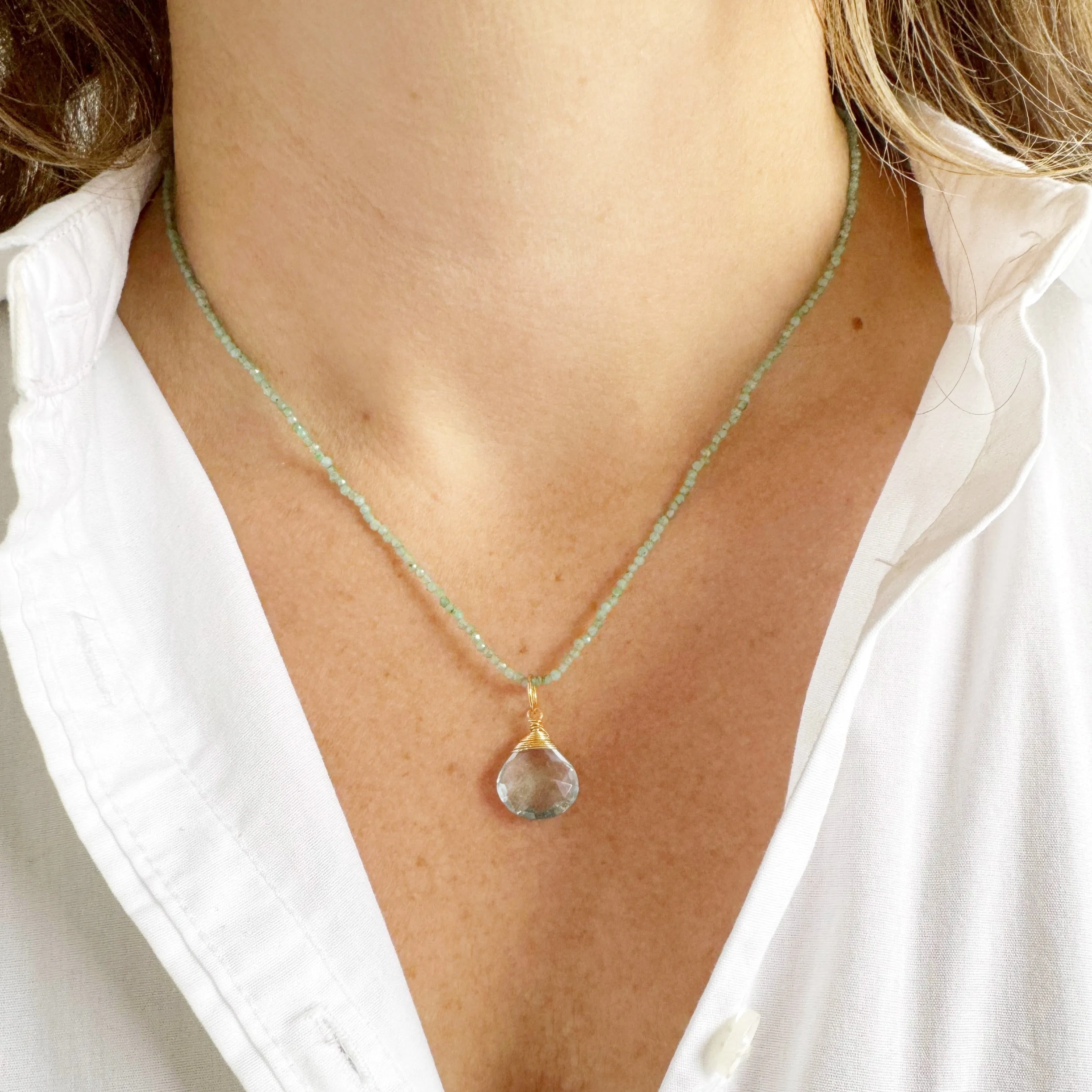 Laurel Green Bijou Necklace