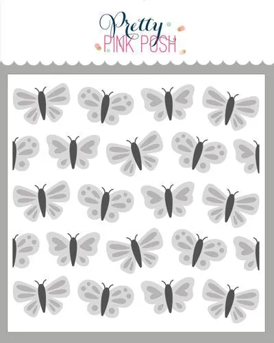 Layered Butterflies Stencil (3 Layer)