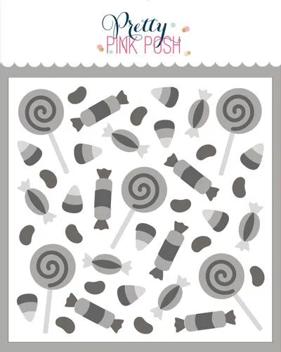 Layered Candy Treats Stencil (4 Lyr)