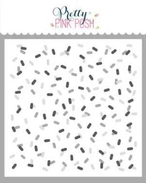 Layered Confetti Stencil