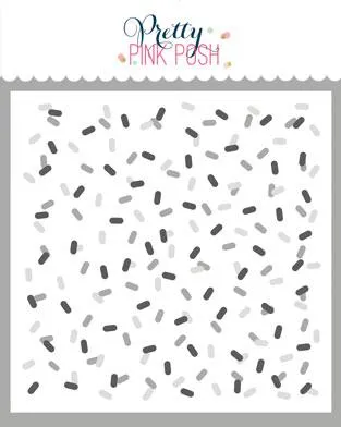 Layered Confetti Stencil