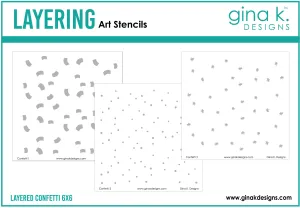 Layered Confetti Stencils