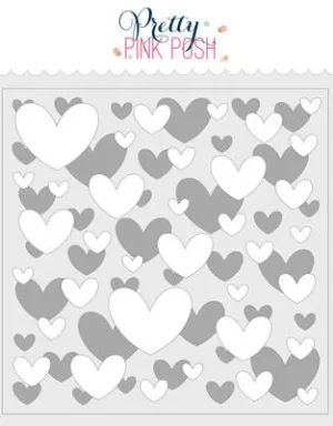 Layered Hearts Stencils (2 Pack)