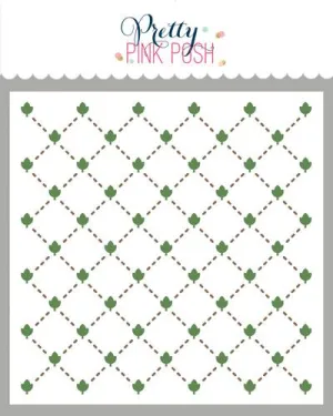 Layered Leaf Lattice Stencil (2 Lyr)
