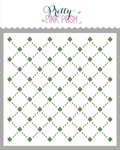 Layered Leaf Lattice Stencil (2 Lyr)