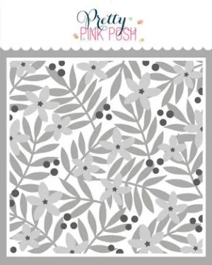 Layered Leaves & Flowers Stencil (3pk)