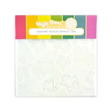 Layered Orchid Stencil Duo