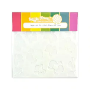 Layered Orchid Stencil Duo