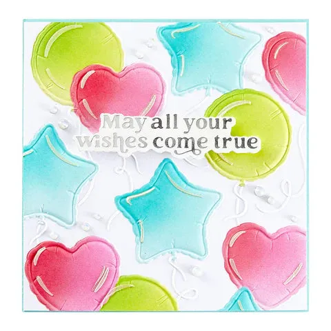 Layered Party Balloons Stencils from Simon's Birthday Bash Collection by Simon Hurley