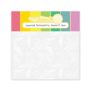 Layered Poinsettia Stencil Duo
