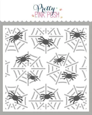 Layered Spider Web Stencil (2 Lyr)
