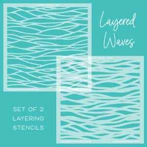 Layered Waves |Layering Stencils (Set of 2)