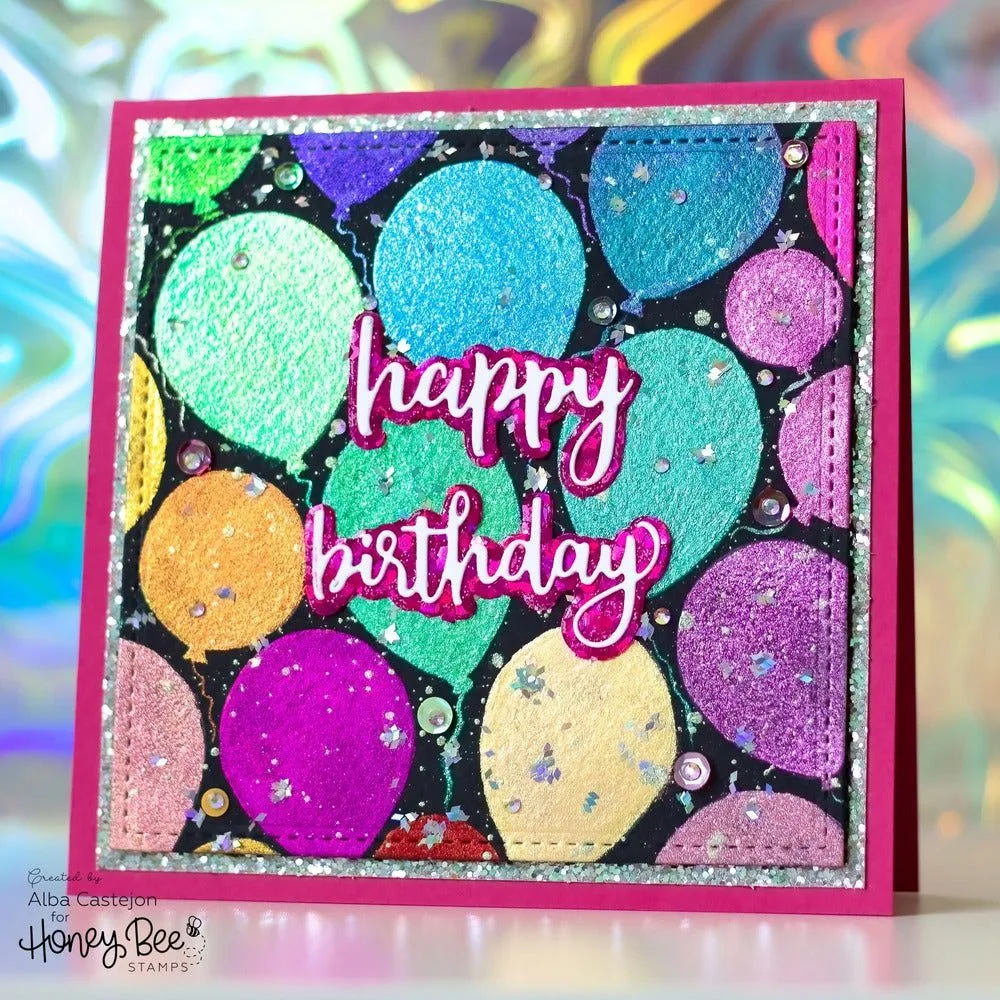 Layering Balloons - Set of 2 6x6" Stencils