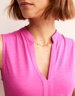Layering Disc Necklace-Bright Multi