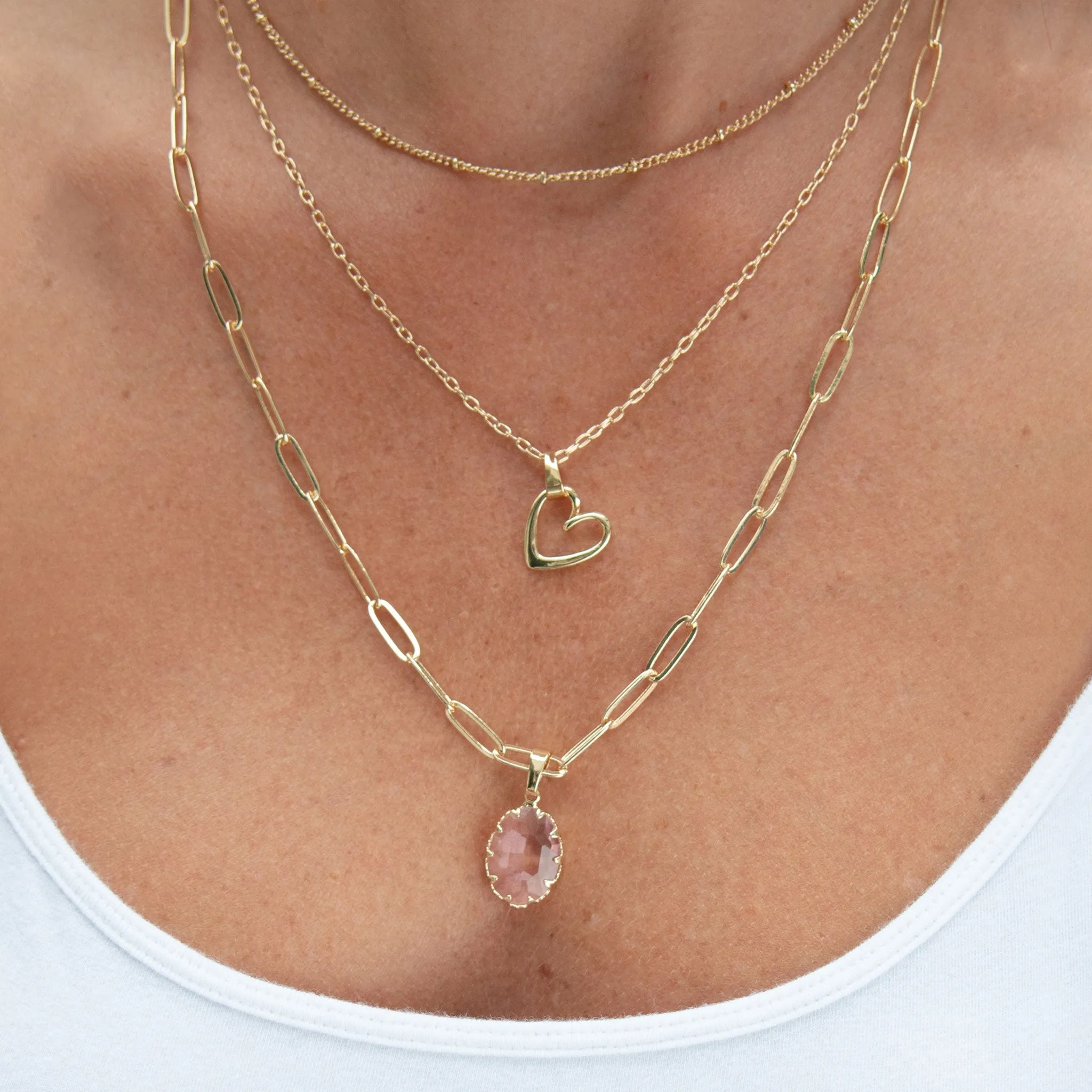 Layering Gem Pendant Charm